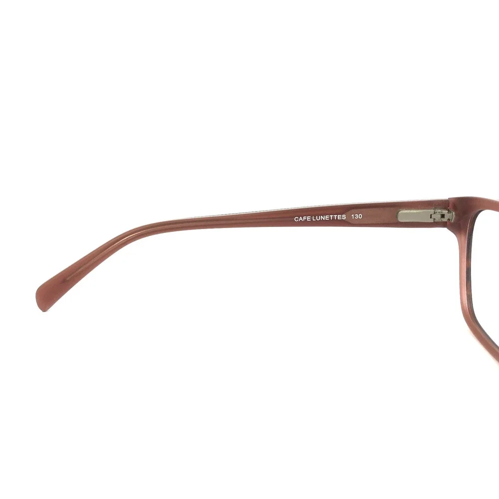 Cafe Lunettes Eyeglasses Frames 3239 #1 Brown Pink Cat Eye Full Rim 52-16-130